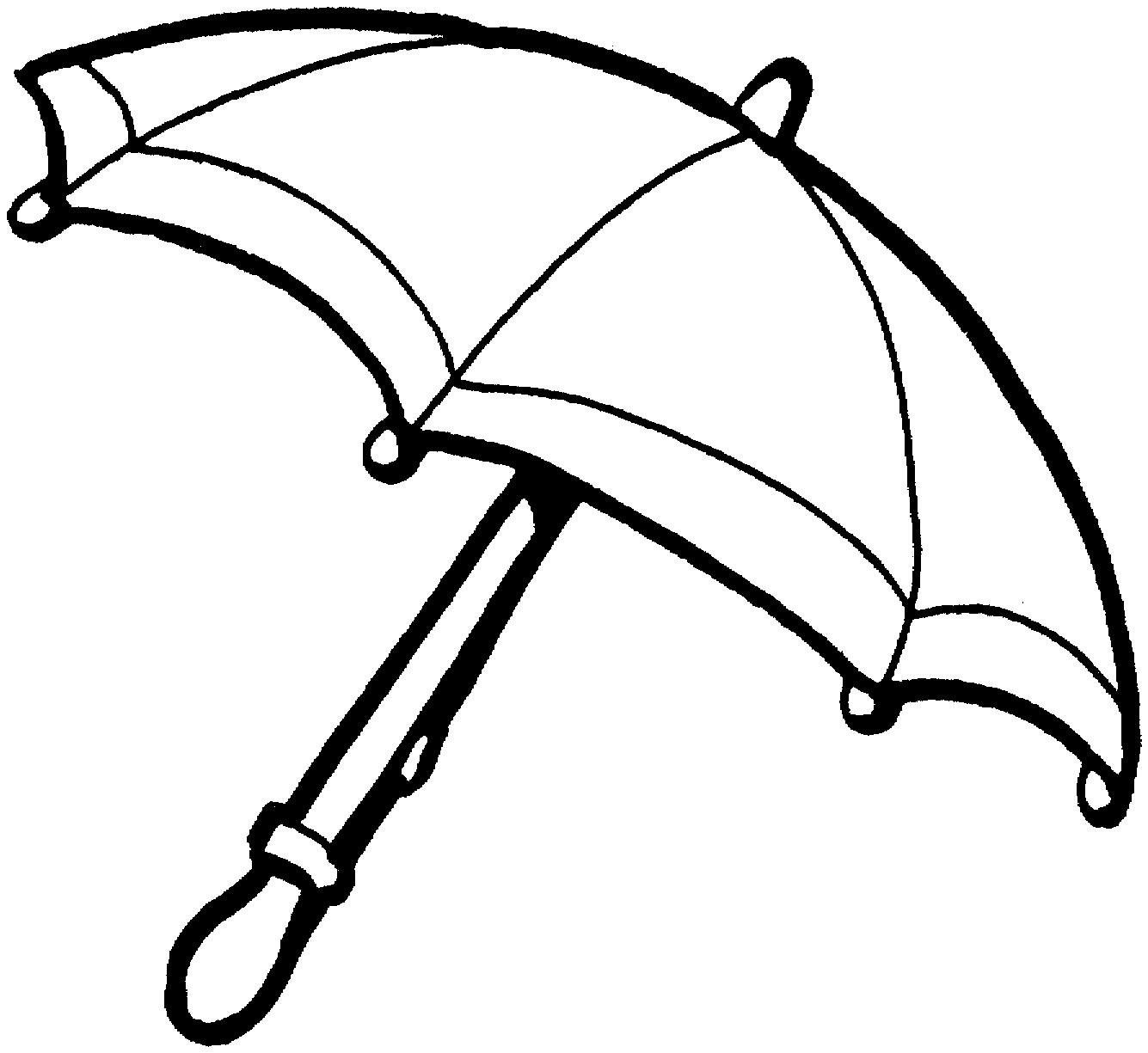 зонт раскраска