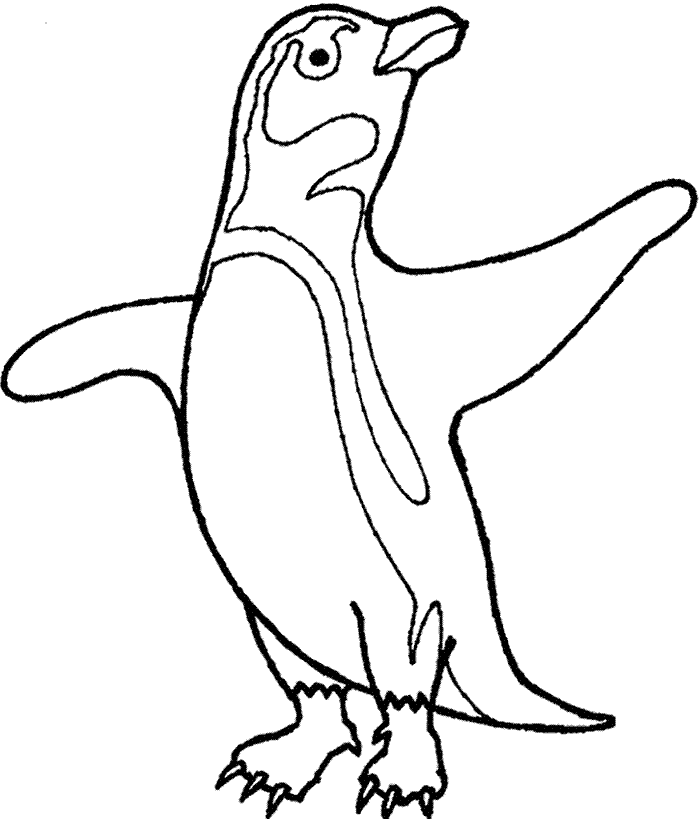 раскраска пингвин
