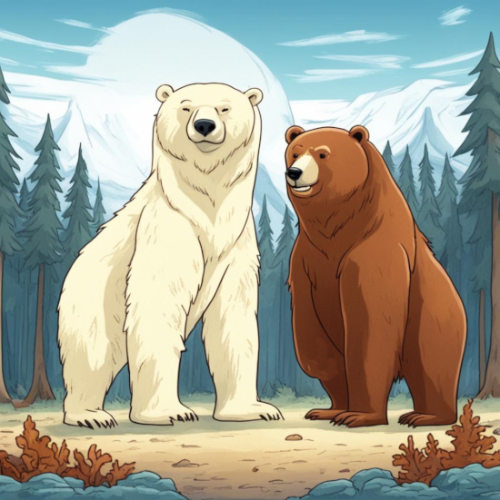 Белый медведь и бурый медведь ненецкая сказка