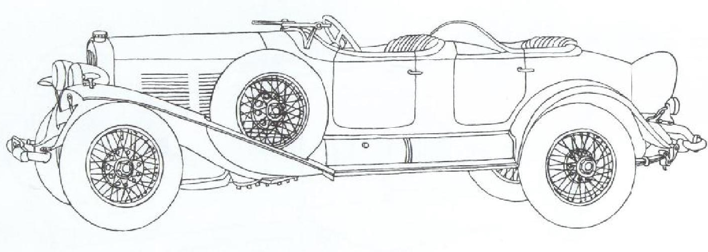 Раскраска раскраска Автомобиль Линкольн Фаэтон 1929