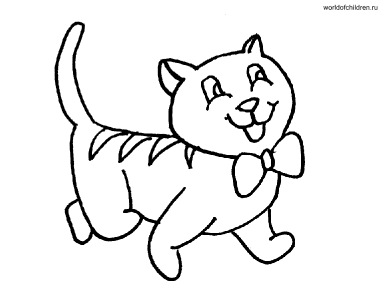 Раскраска Кот с короткими лапами