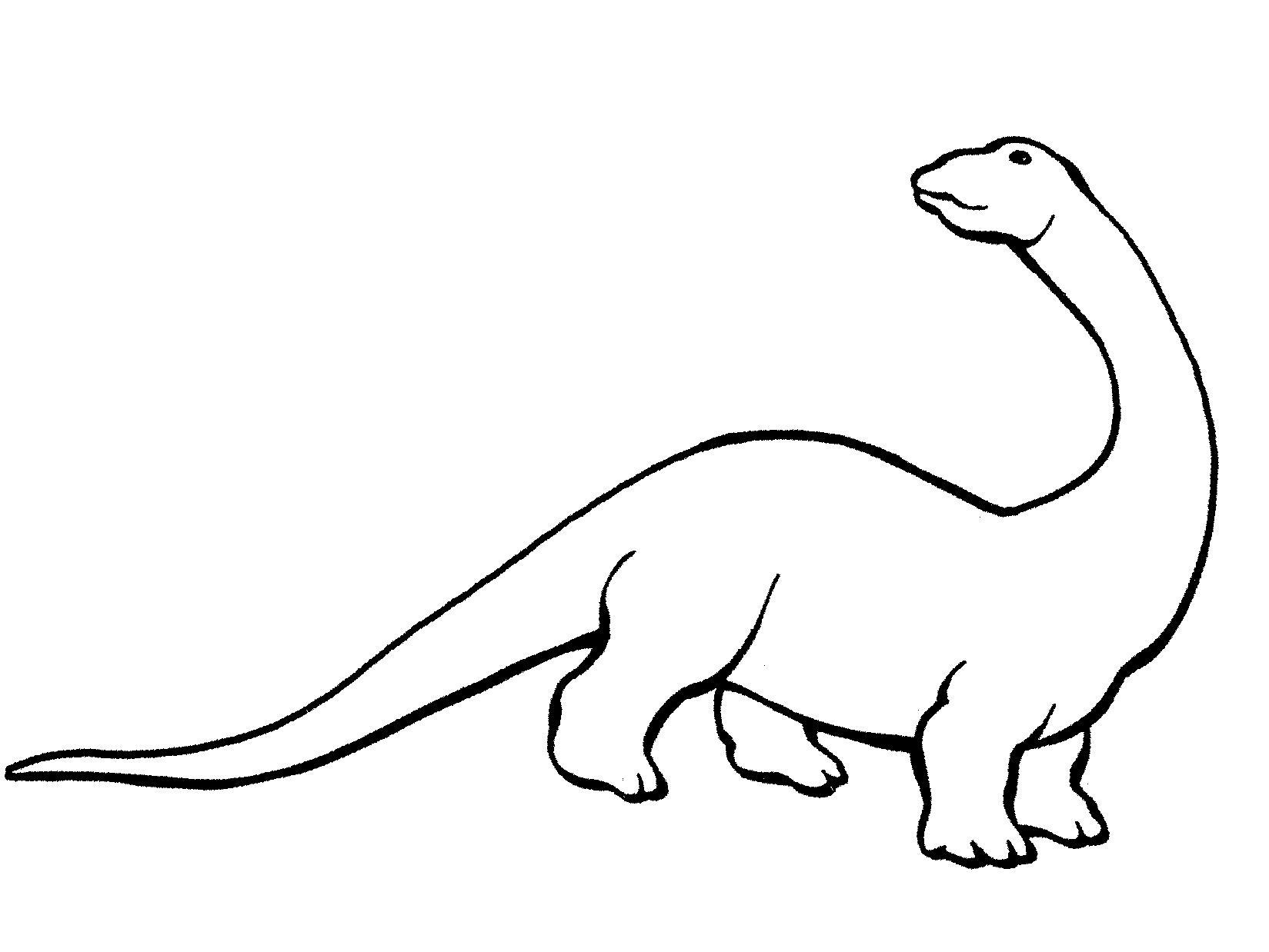 Раскраска динозавр для малышей