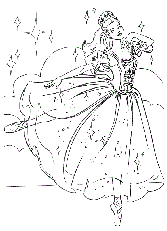 Раскраска принцесса