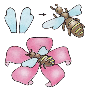 Поделка Пчела на цветке