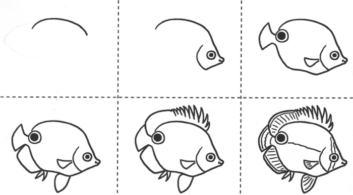 Учимся рисовать рыб