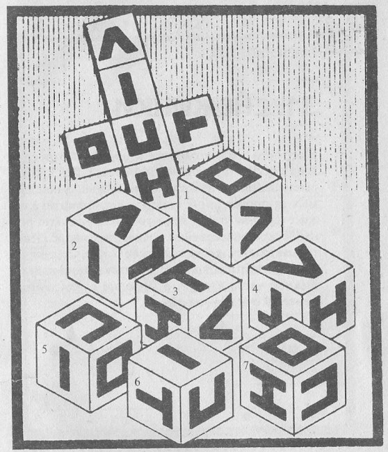 головоломка развертка кубиков