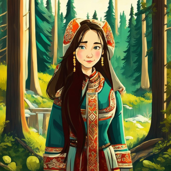 Девушка-хвощинка якутская сказка