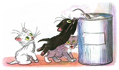 Три котенка - сказка Владимира Григорьевича Сутеева
